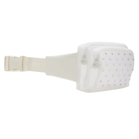 NWT Steve Madden Black Rhinestone Belt Bag Bachelorette Formal Festival Glamour - Picture 6 of 8